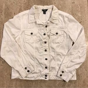 Intro White Jacket Size Petite Small